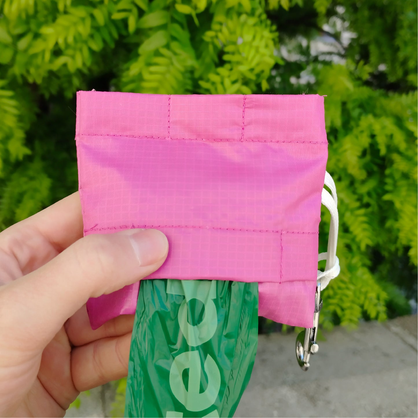 Upcycling "Poo-Bag-Tasche", Pink