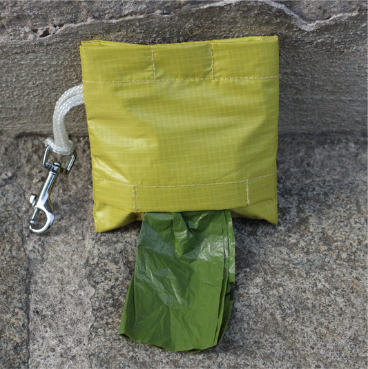 Upcycling "Poo-Bag-Tasche", Gelb