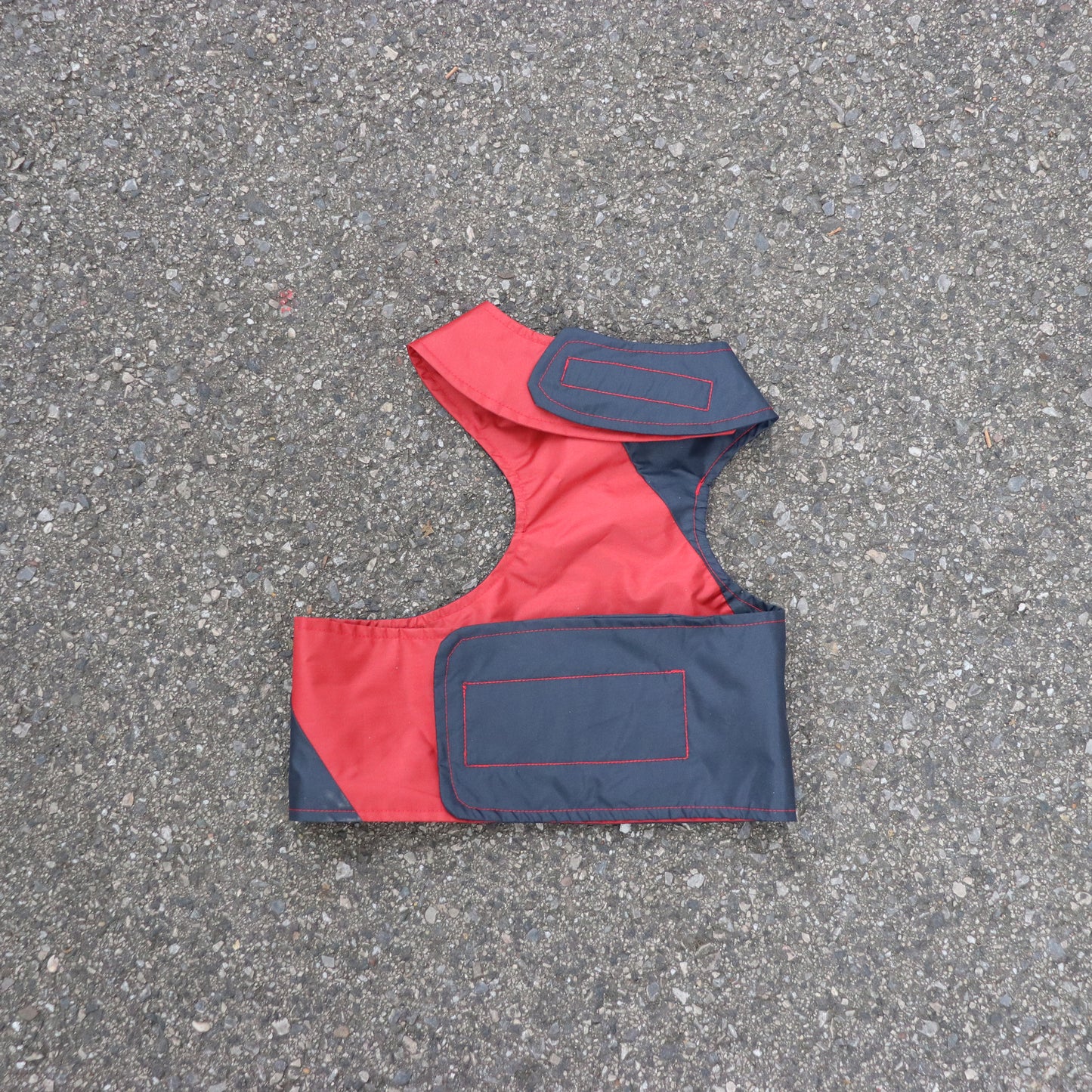 Upcycling Raincoat - SET "Red & Blue"